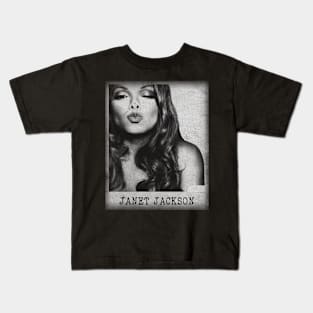 Janet Jackson // Minimalist Fanart Tribute Kids T-Shirt